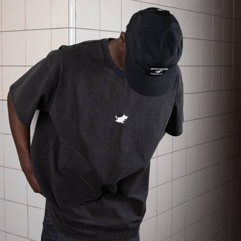 Moomintroll Classics 5-panel Nylon Cap Black - Nordicbuddies - The Official Moomin Shop