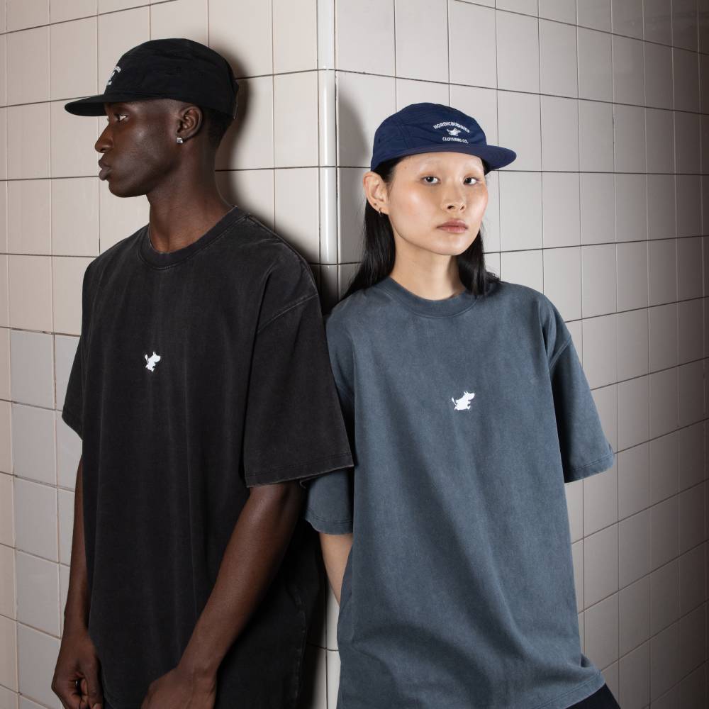 Moomintroll Classics 5-panel Nylon Cap Darkblue - Nordicbuddies - The Official Moomin Shop