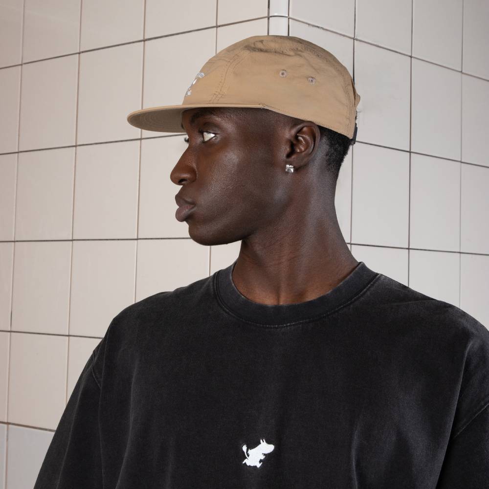 Moomintroll Classics 5-panel Nylon Cap Beige - Nordicbuddies - The Official Moomin Shop