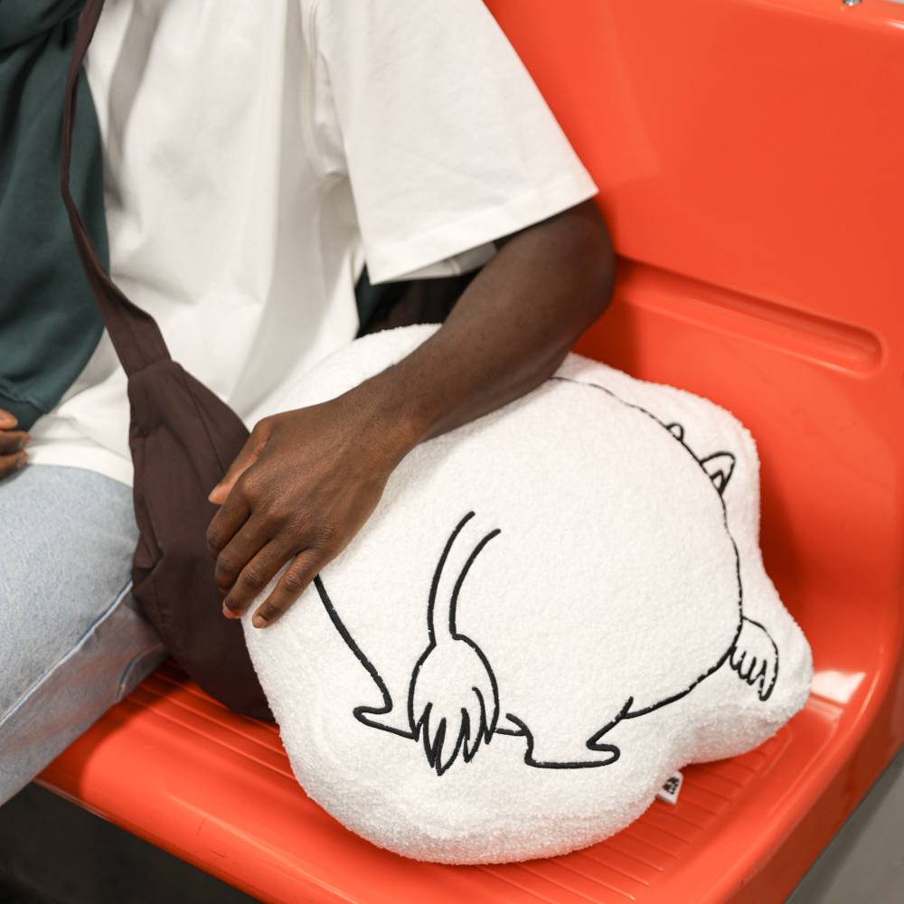 Moomintroll Butt Cushion White