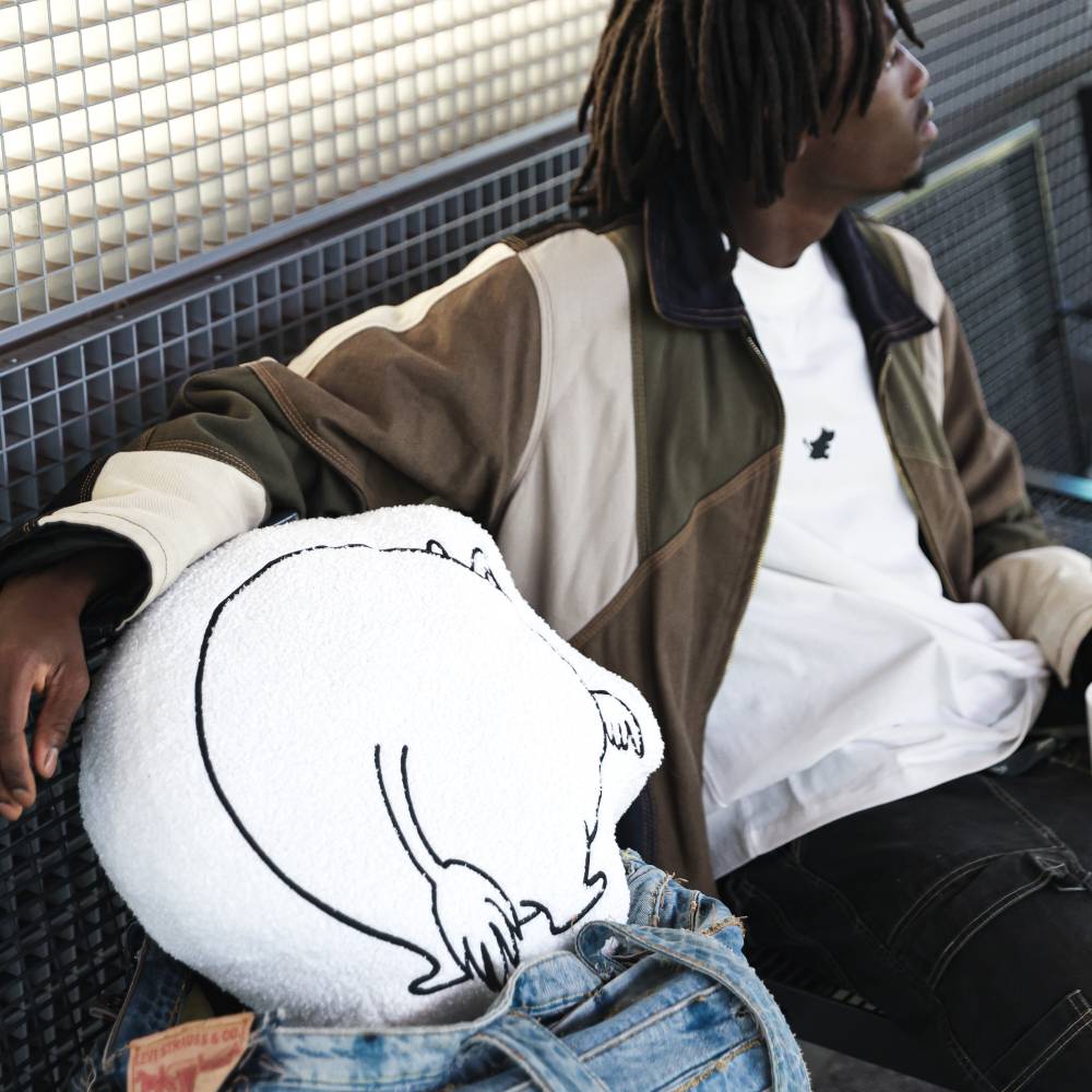 Moomintroll Butt Cushion White