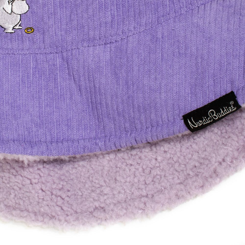 Moomintroll Corduroy Bucket Hat Adults Lilac - Nordicbuddies - The Official Moomin Shop