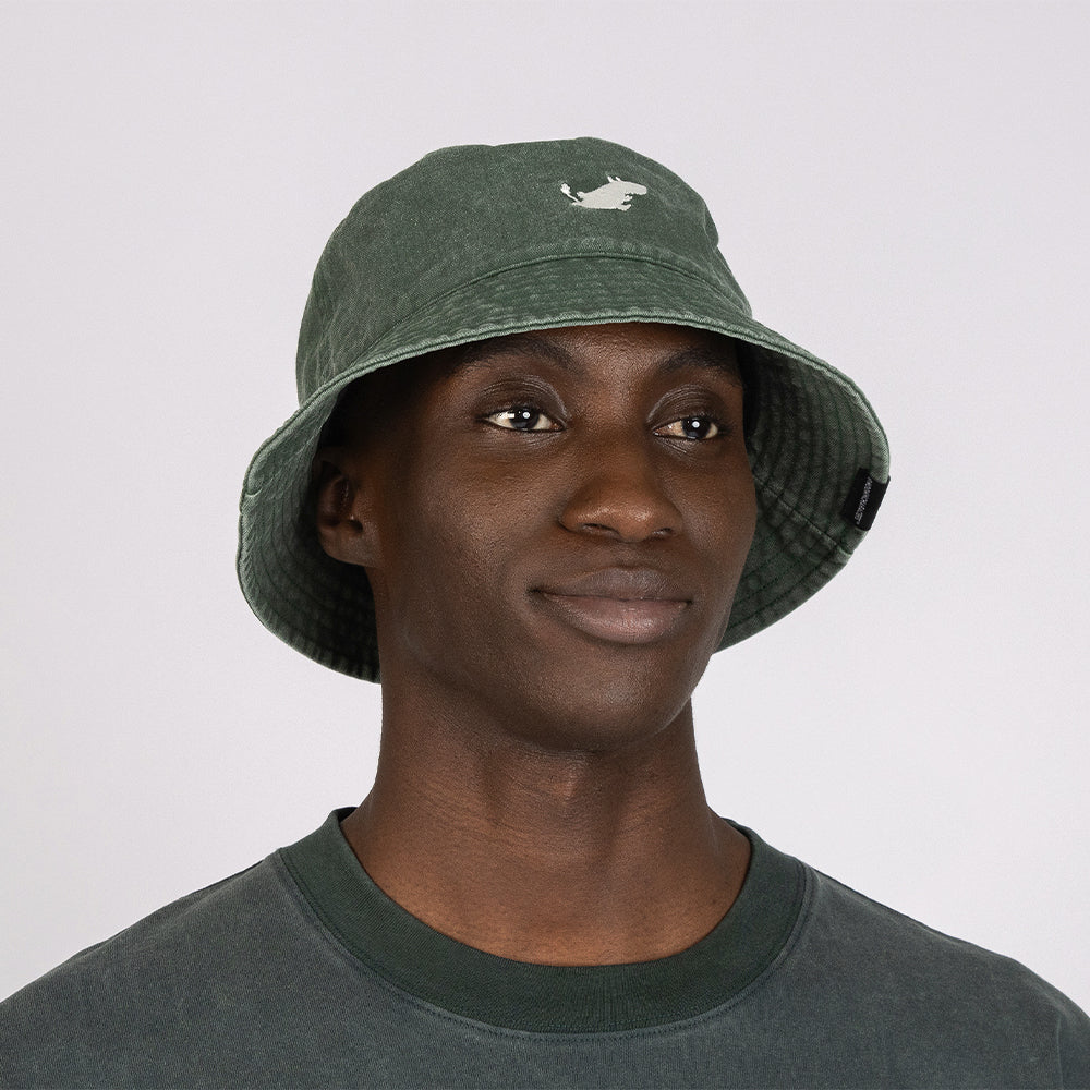 Moomintroll Classic Bucket Hat Denim Green - The Official Moomin Shop