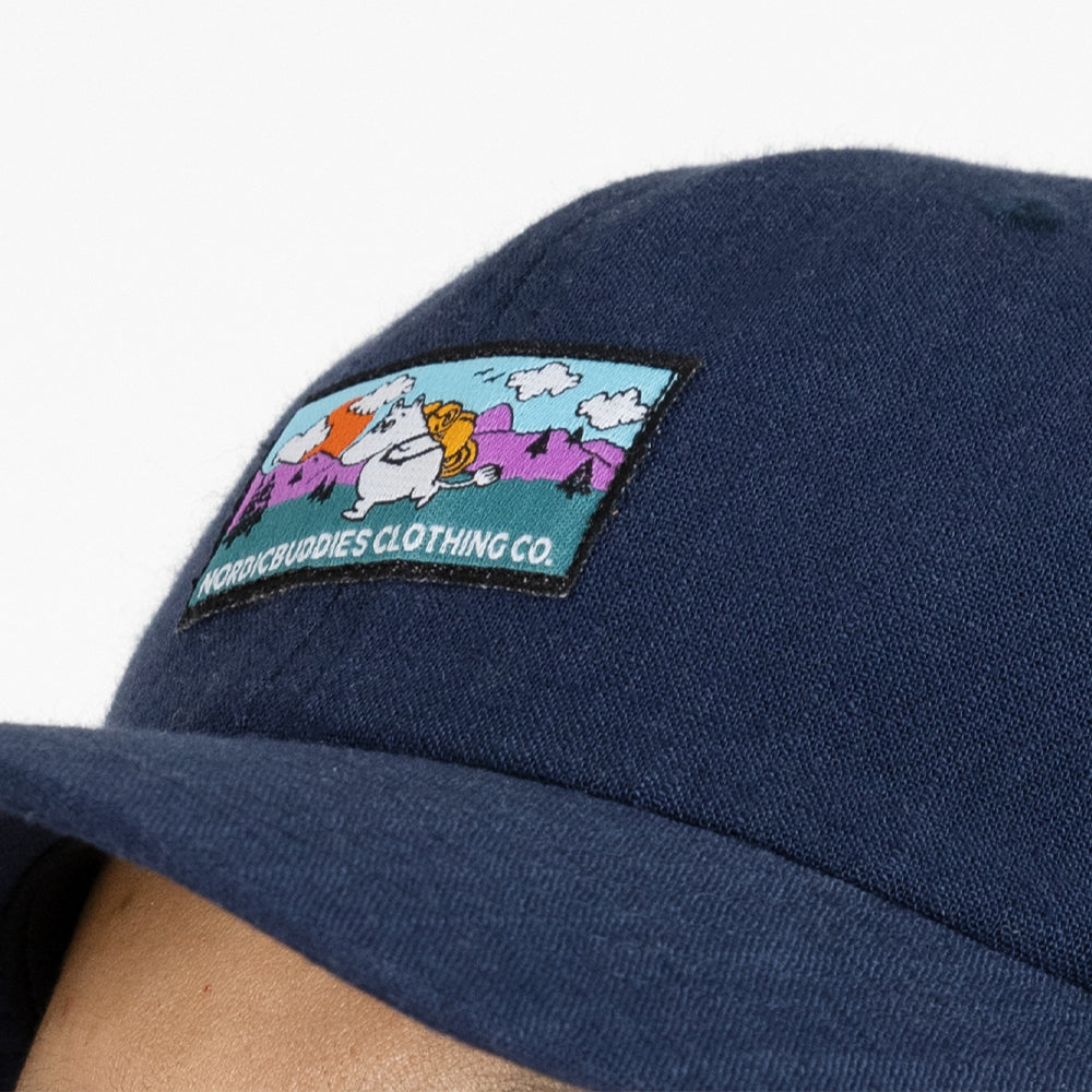 Moomintroll Wandering Adults Cap Darkblue - Nordicbuddies - The Official Moomin Shop