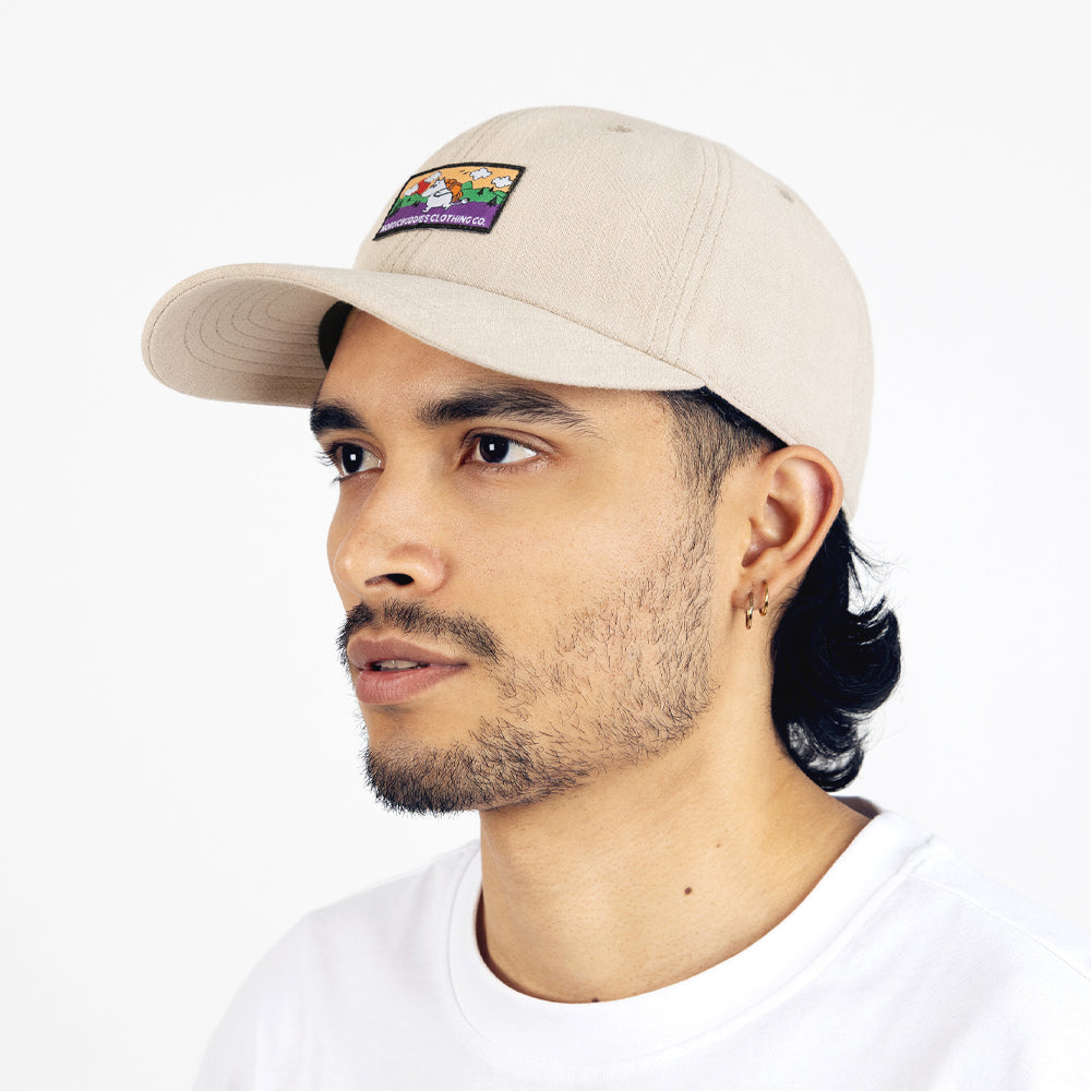 Moomintroll Wandering Adults Cap Beige - The Official Moomin Shop