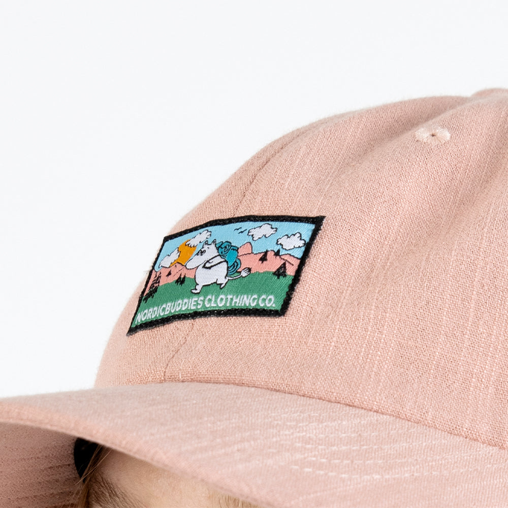 Moomintroll Wandering Adults Cap Peach - Nordicbuddies - The Official Moomin Shop