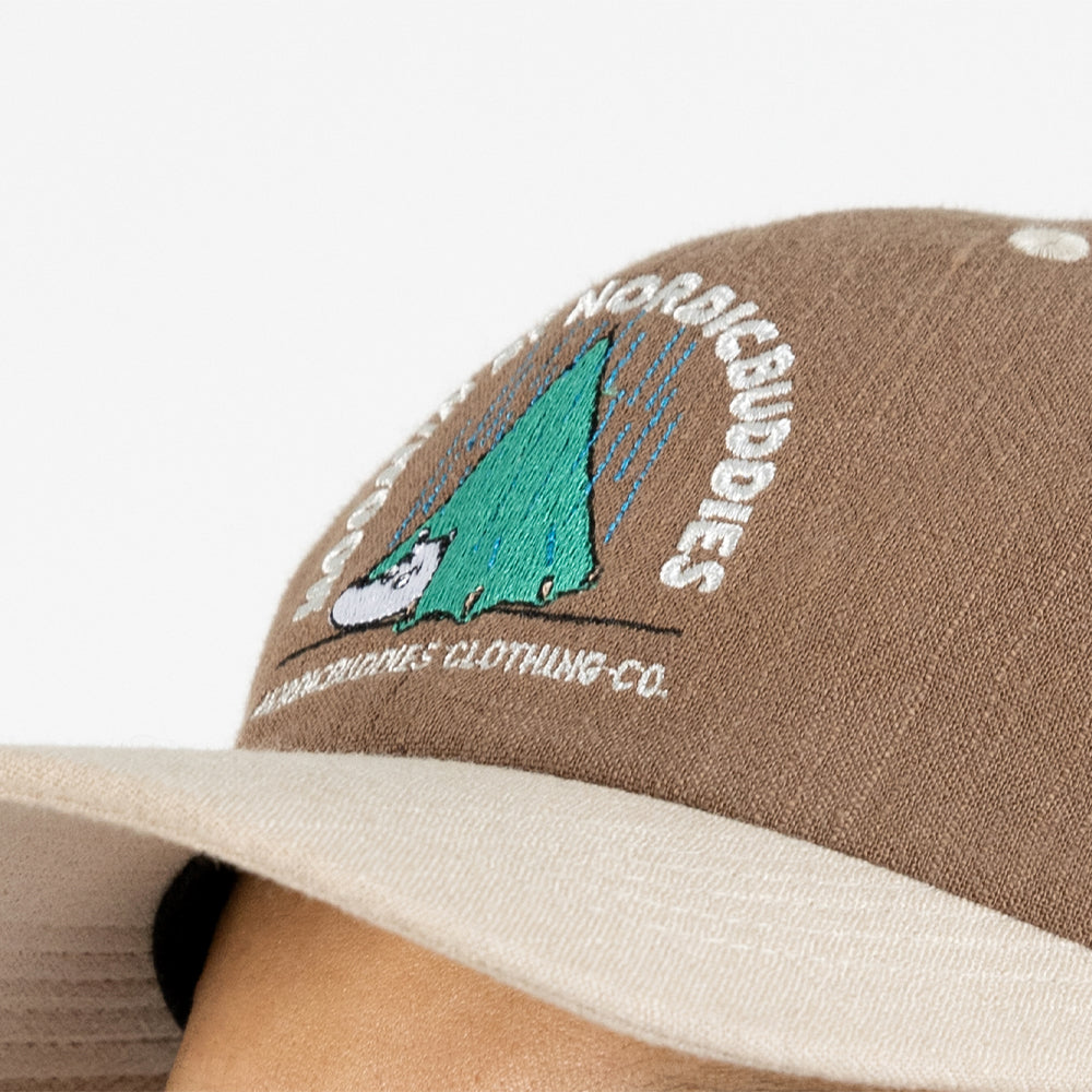 Moomintroll Camping Adults Cap Brown - Nordicbuddies - The Official Moomin Shop