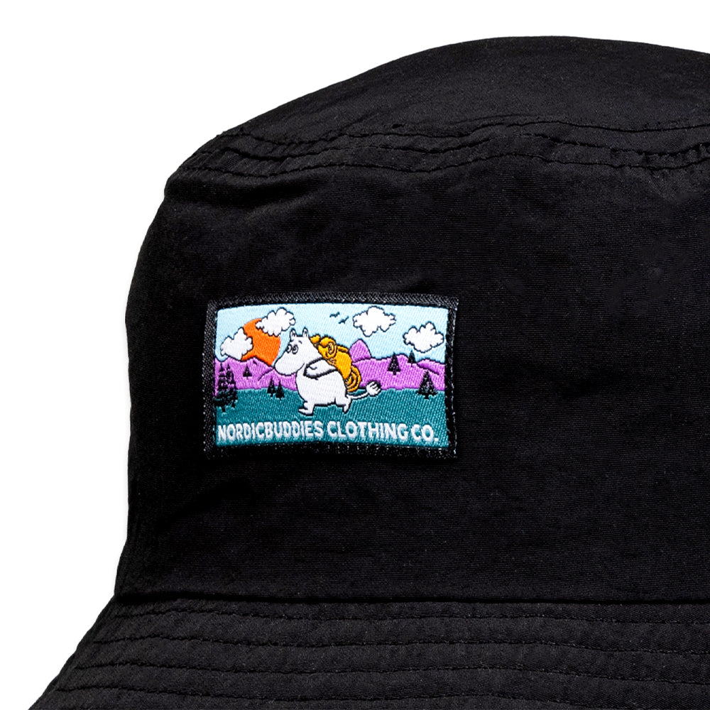 Moomintroll Adults Bucket Hat Black - Nordicbuddies - The Official Moomin Shop