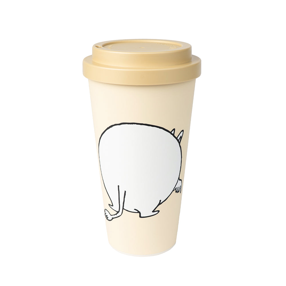Moomintroll Butt Take-Away Mug Beige - The Official Moomin Shop