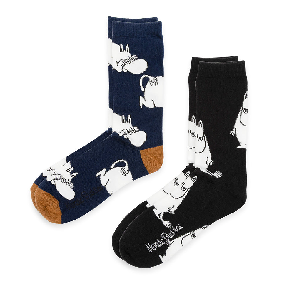 Moomintroll Angry Sock 40-45 Gift Box 2-set - The Official Moomin Shop