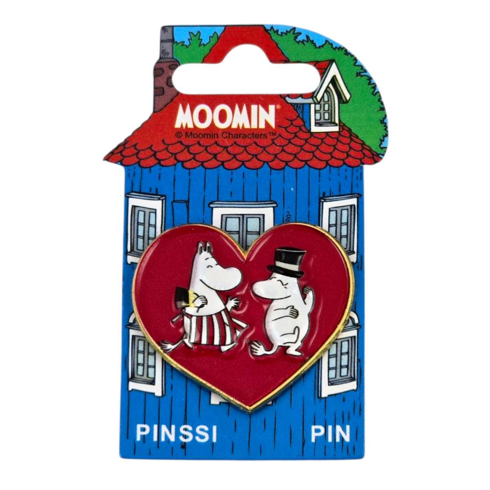 Moominmamma & Moominpappa Heart Pin Bagde 3D - The Official Moomin Shop