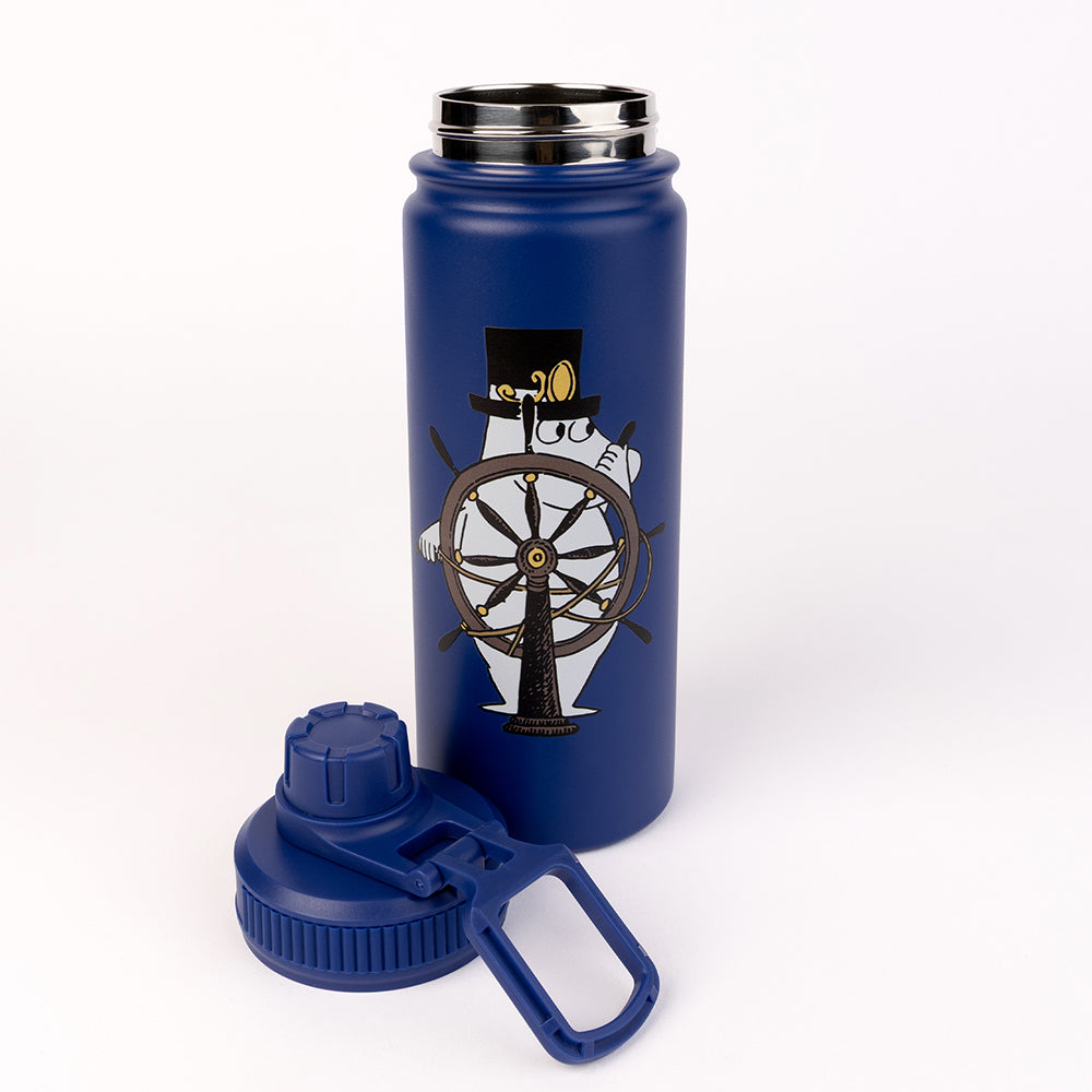 Moominpappa Helm Thermal Everyday Bottle 550ml Darkblue - The Official Moomin Shop