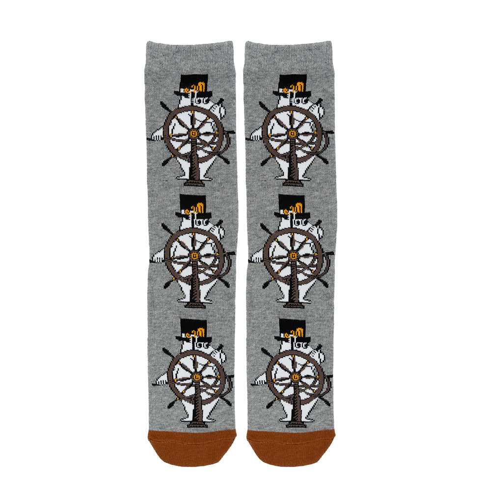 Moominpappa Helm 40-45 Socks Gray - The Official Moomin Shop
