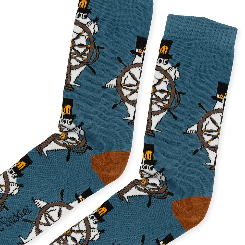 Moominpappa Helm 40-45 Socks Darkblue