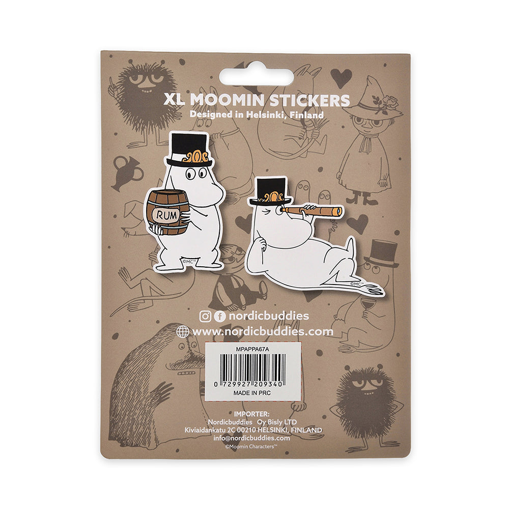 Moominpappa Rum Stickers 2-set XL - The Official Moomin Shop