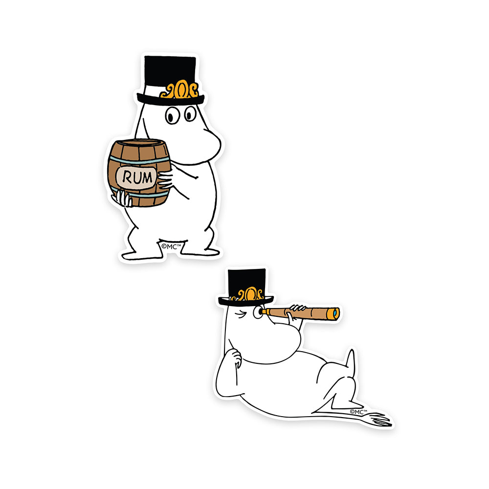 Moominpappa Rum Stickers 2-set XL - The Official Moomin Shop