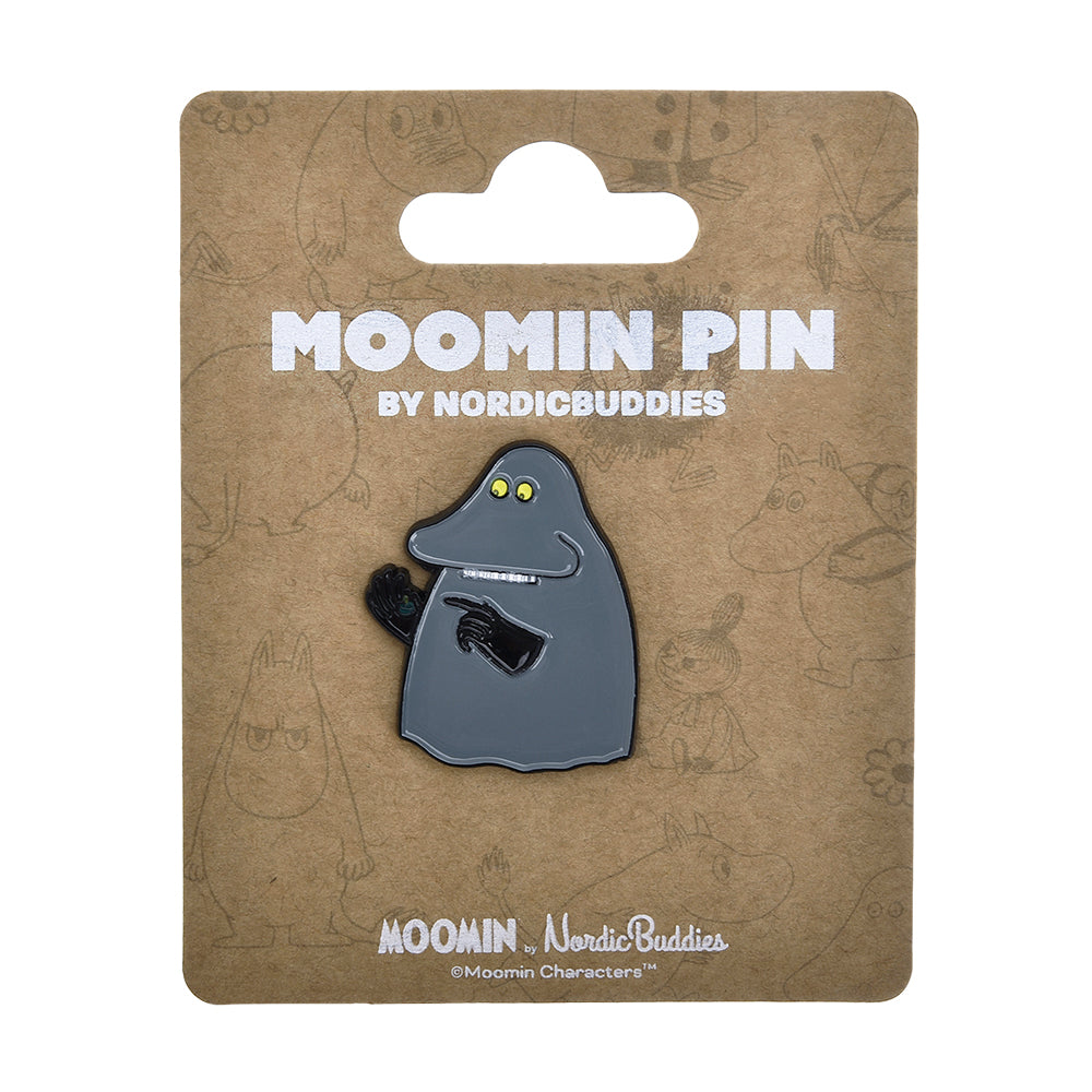 The Groke Pin Badge Gray - The Official Moomin Shop
