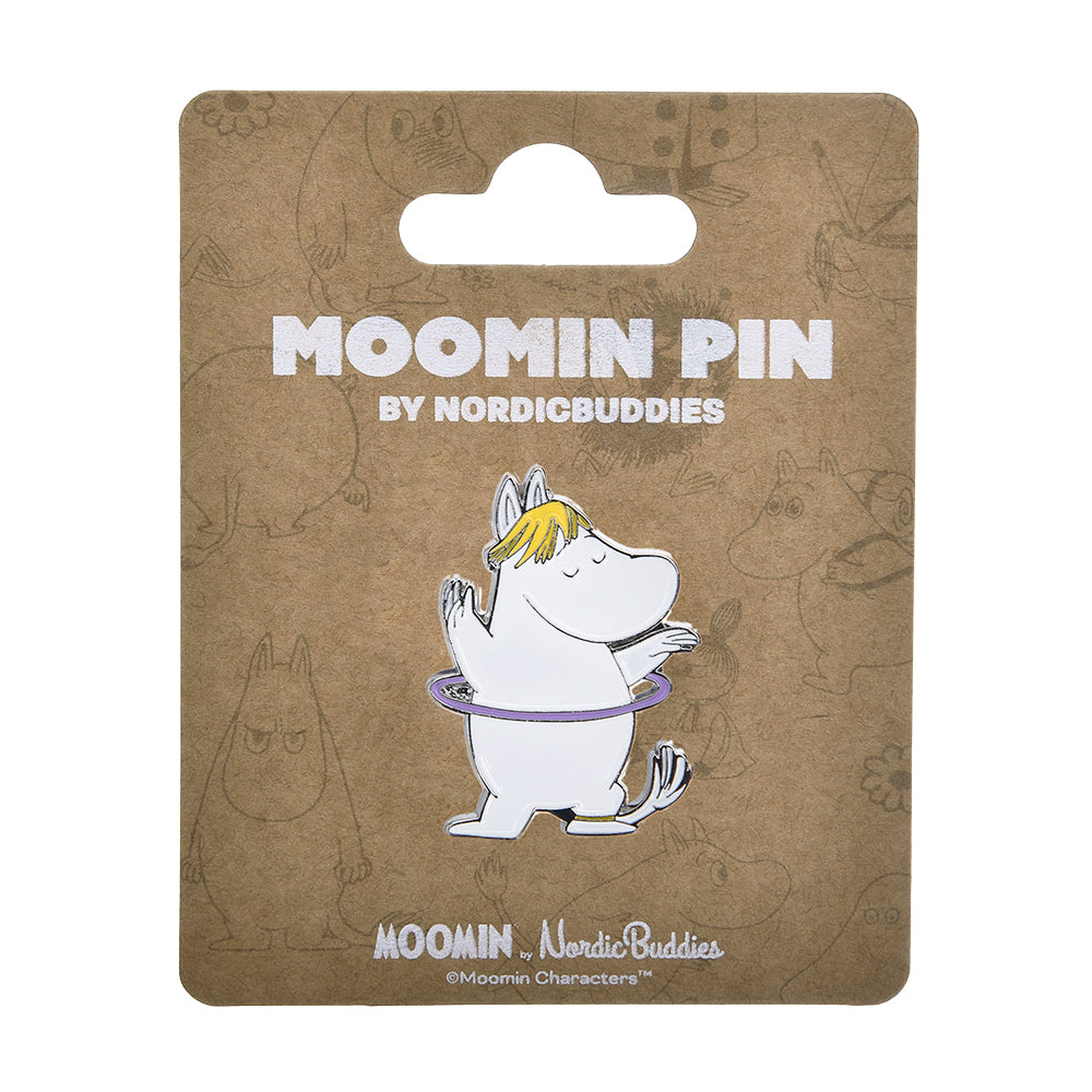 Snorkmaiden Workout Pin Badge White - The Official Moomin Shop