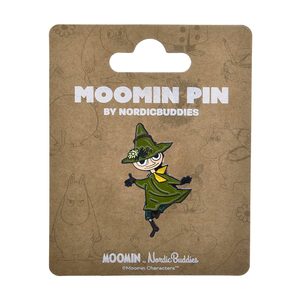 Snufkin Happy Pin Badge Green - The Official Moomin Shop