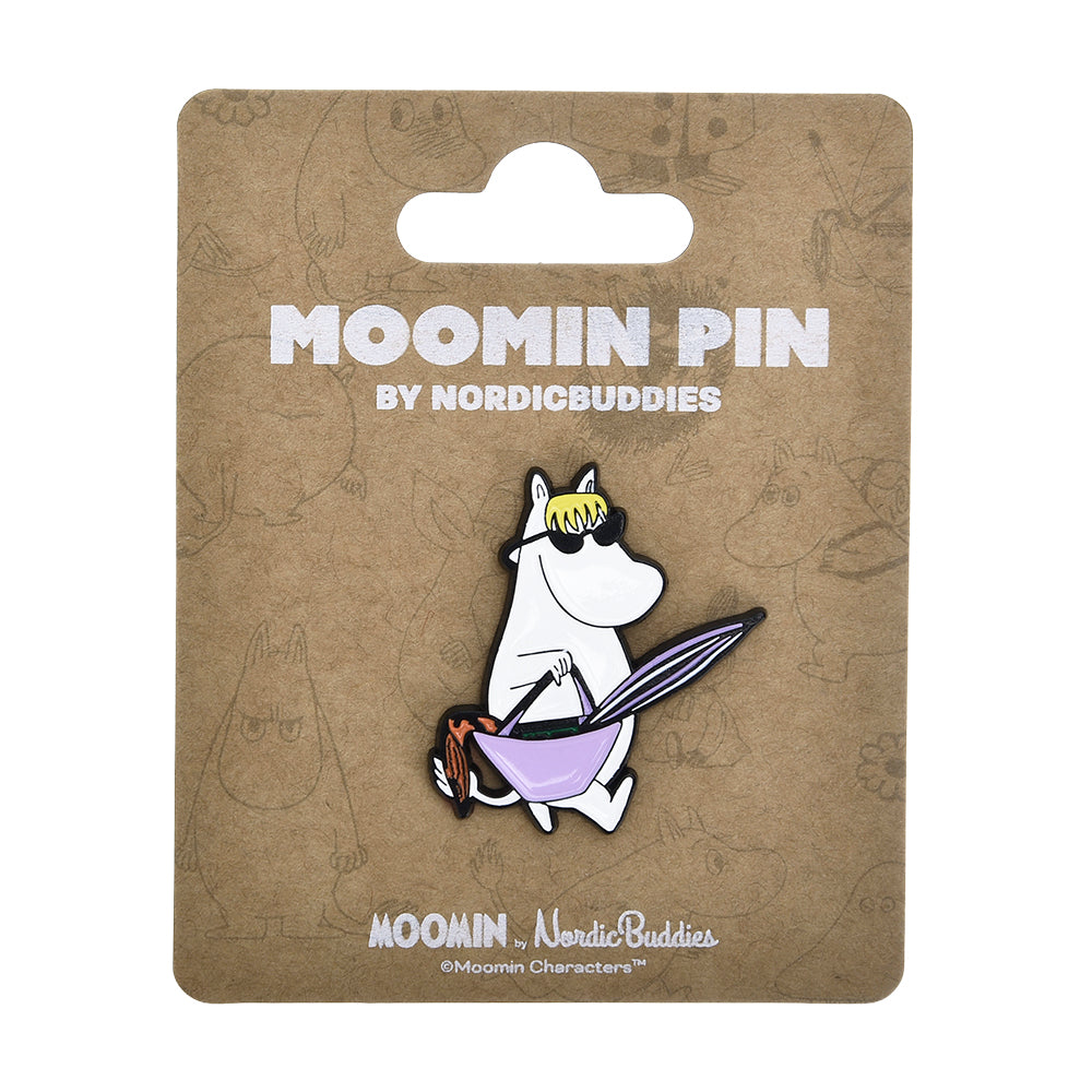 Snorkmaiden Beach Pin Badge White - The Official Moomin Shop