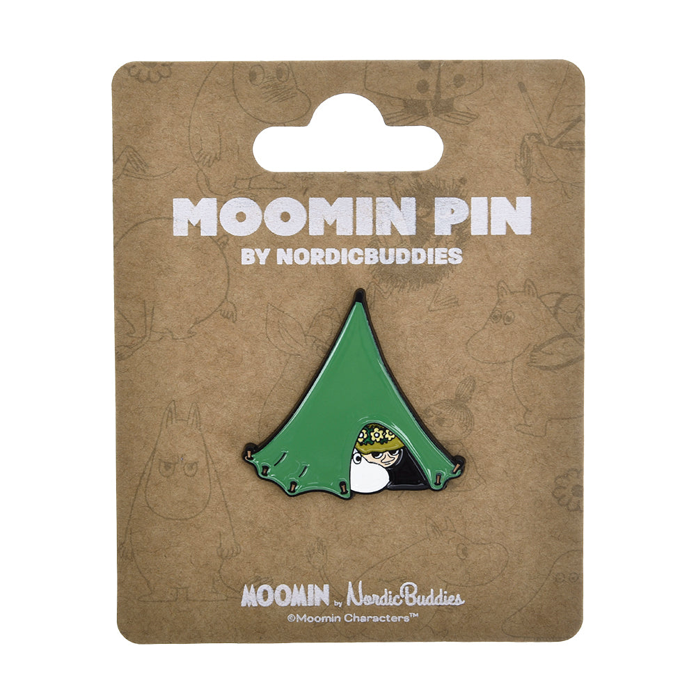 Moomin Camping Pin Badge Green - The Official Moomin Shop