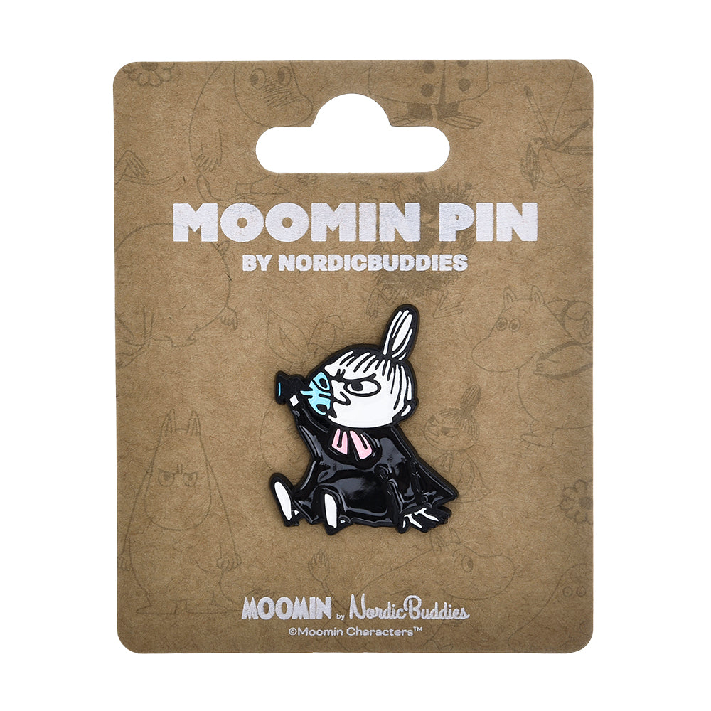 Little My Party Pin Badge Black - The Official Moomin Shop