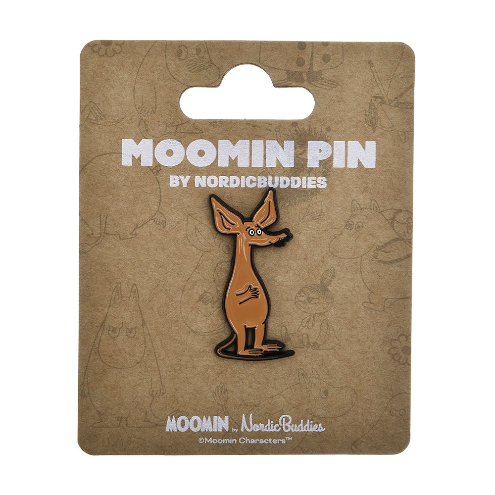 Sniff Pin Badge Brown - The Official Moomin Shop
