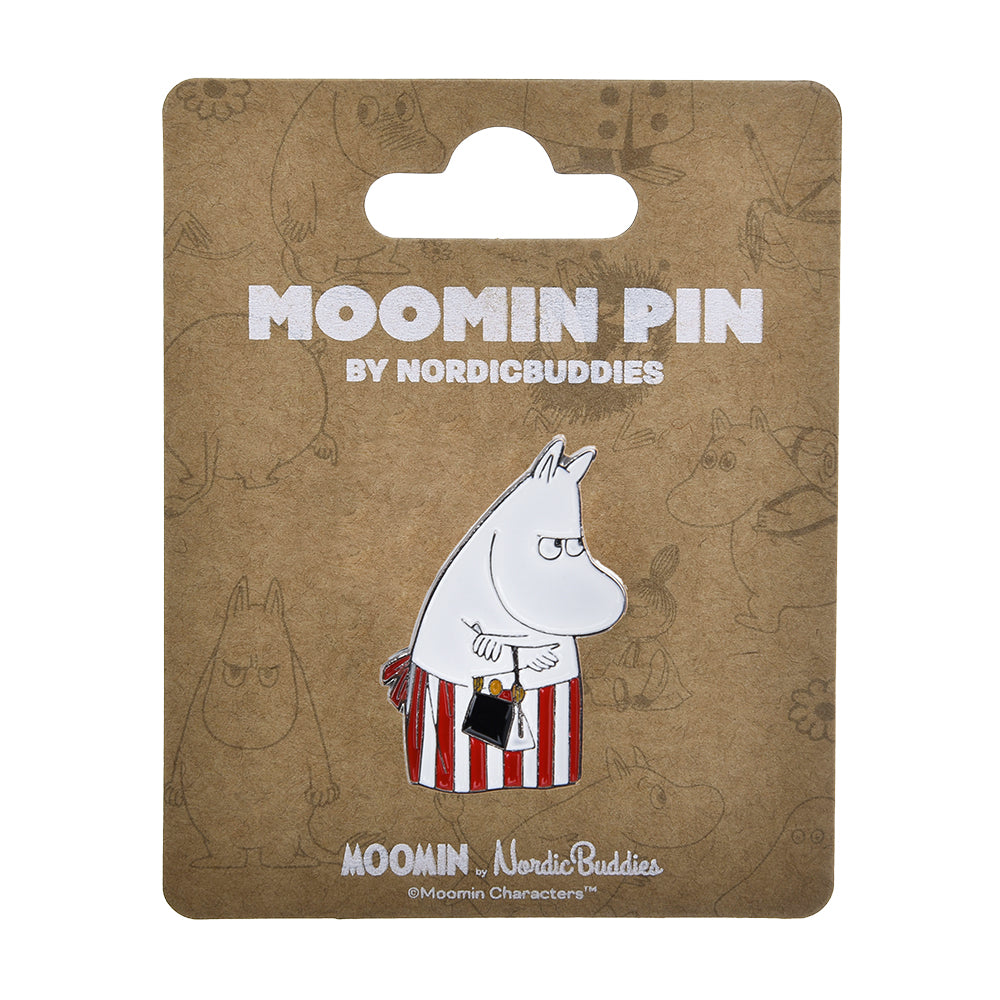 Moominmamma Angry Pin Badge Red - The Official Moomin Shop