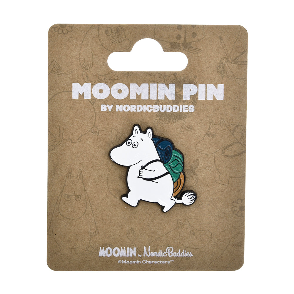 Moomintroll Adventure Pin Badge White - The Official Moomin Shop