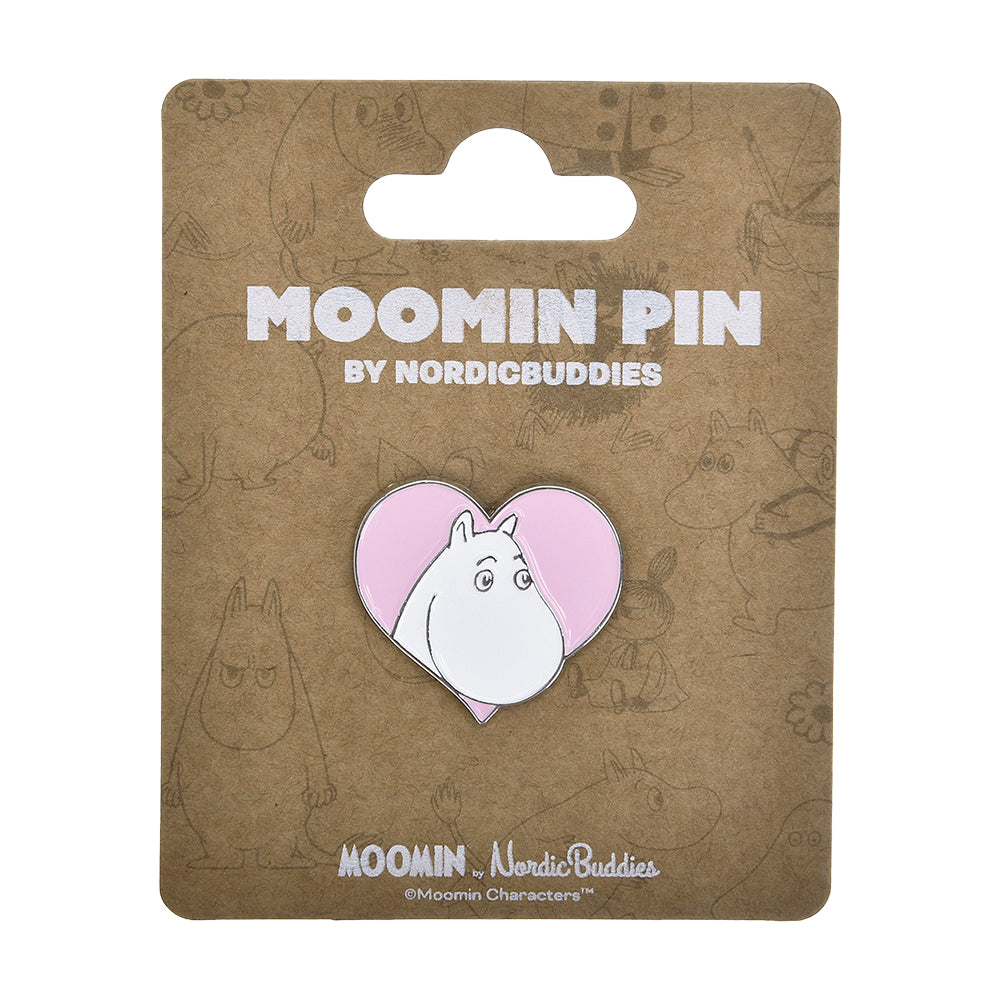 Moomins Love Pin Badge Pink - The Official Moomin Shop