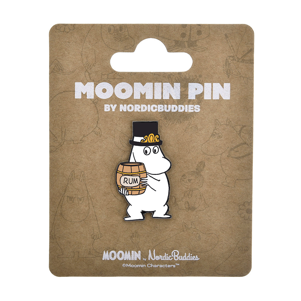 Moominpappa Rum Pin Badge White - The Official Moomin Shop