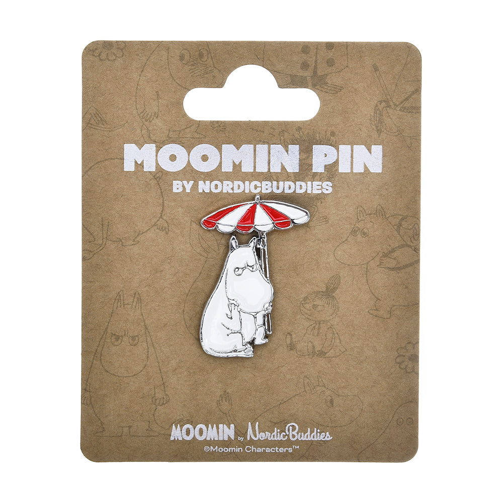 Moomin Riviera Pin Badge White - The Official Moomin Shop