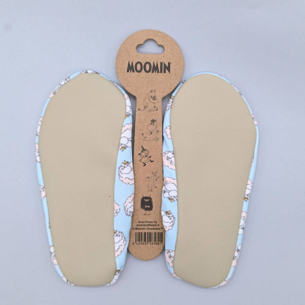 Moomintroll & Snorkmaiden Cloud Slippers Lightblue - The Official Moomin Shop