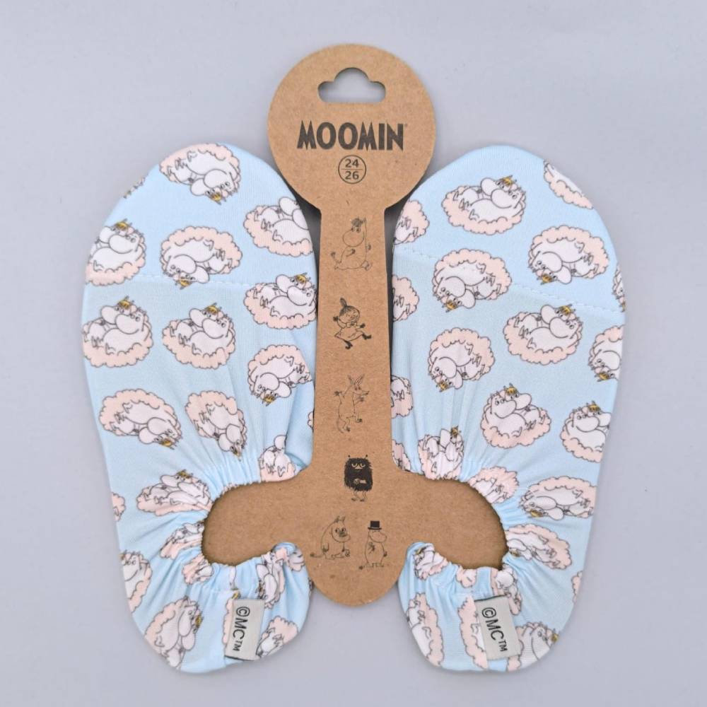 Moomintroll & Snorkmaiden Cloud Slippers Lightblue - The Official Moomin Shop