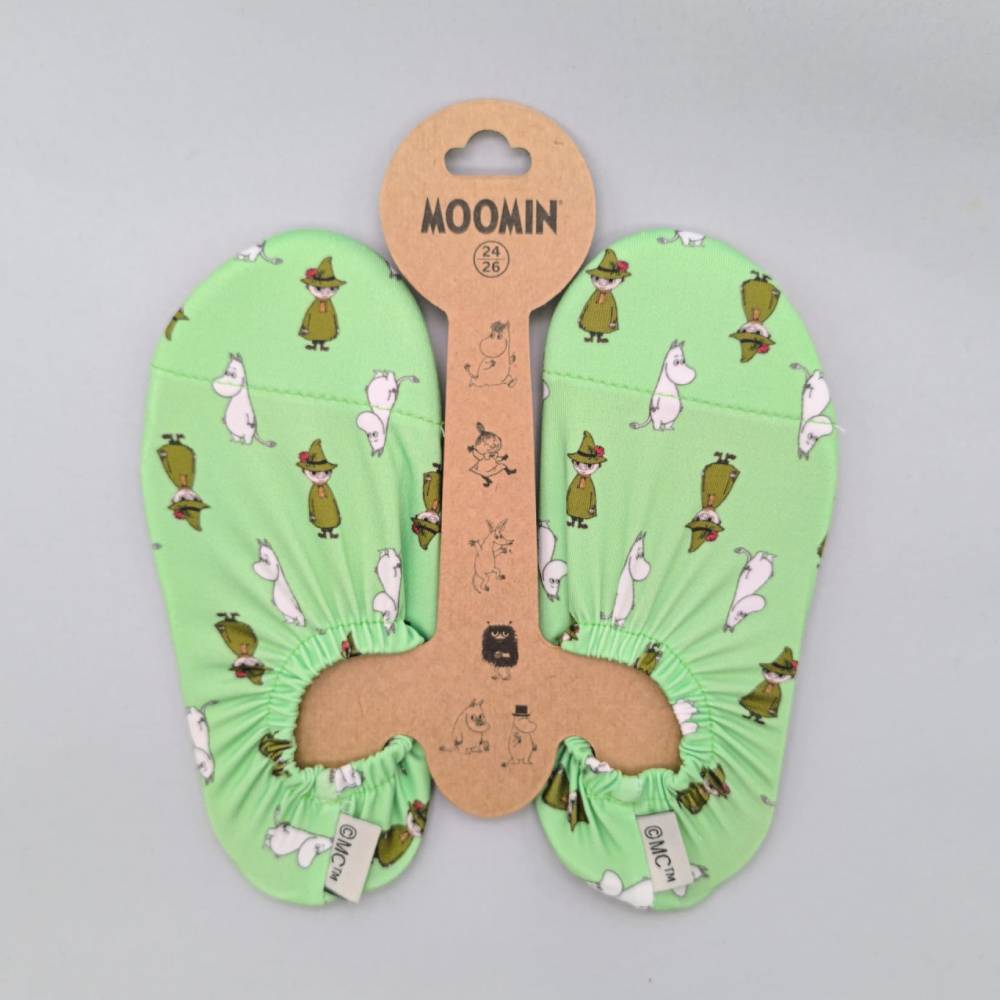 Moomintroll & Snufkin Slippers Green - The Official Moomin Shop