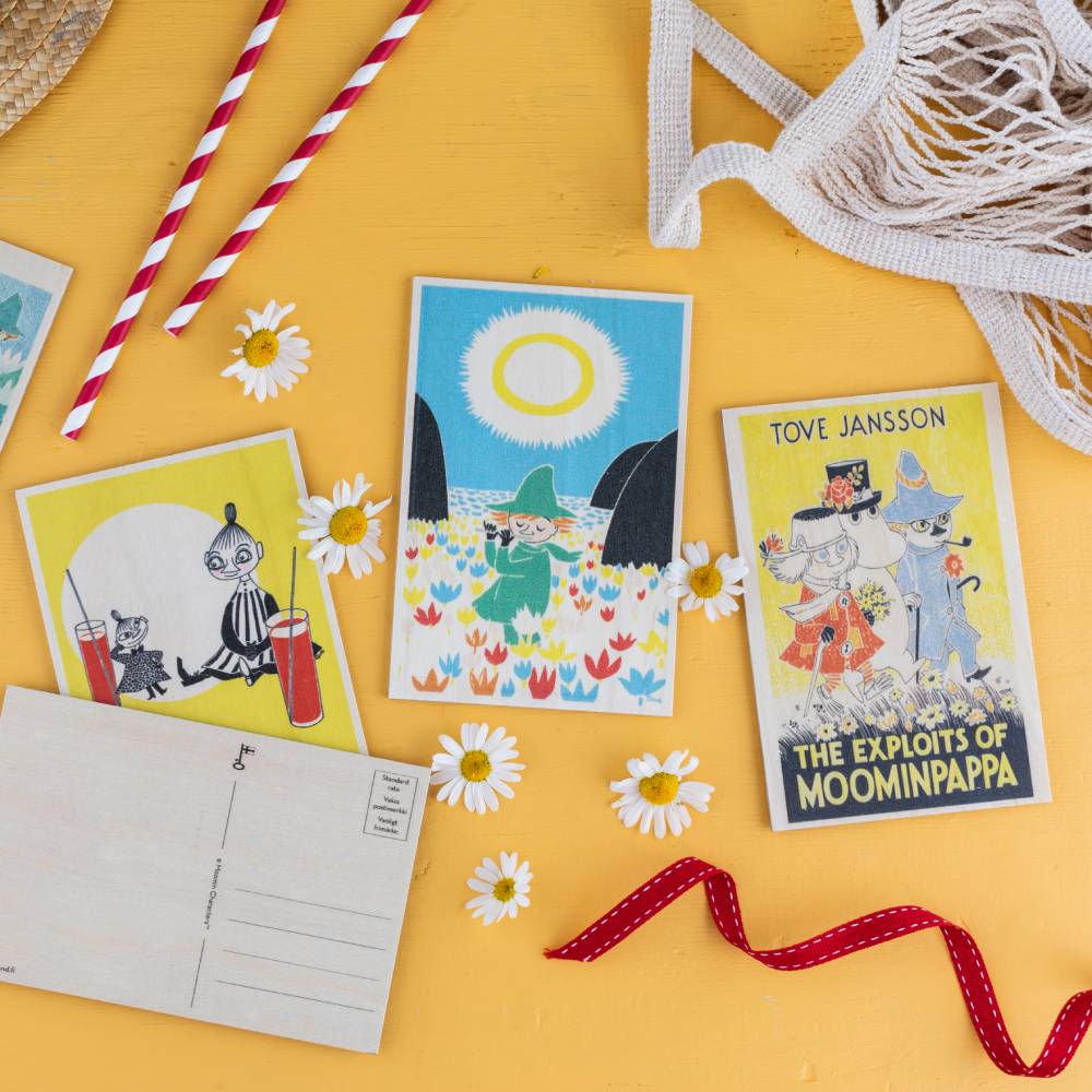 Moomin Finn Family Wooden Postcard - The Official Moomin Shop