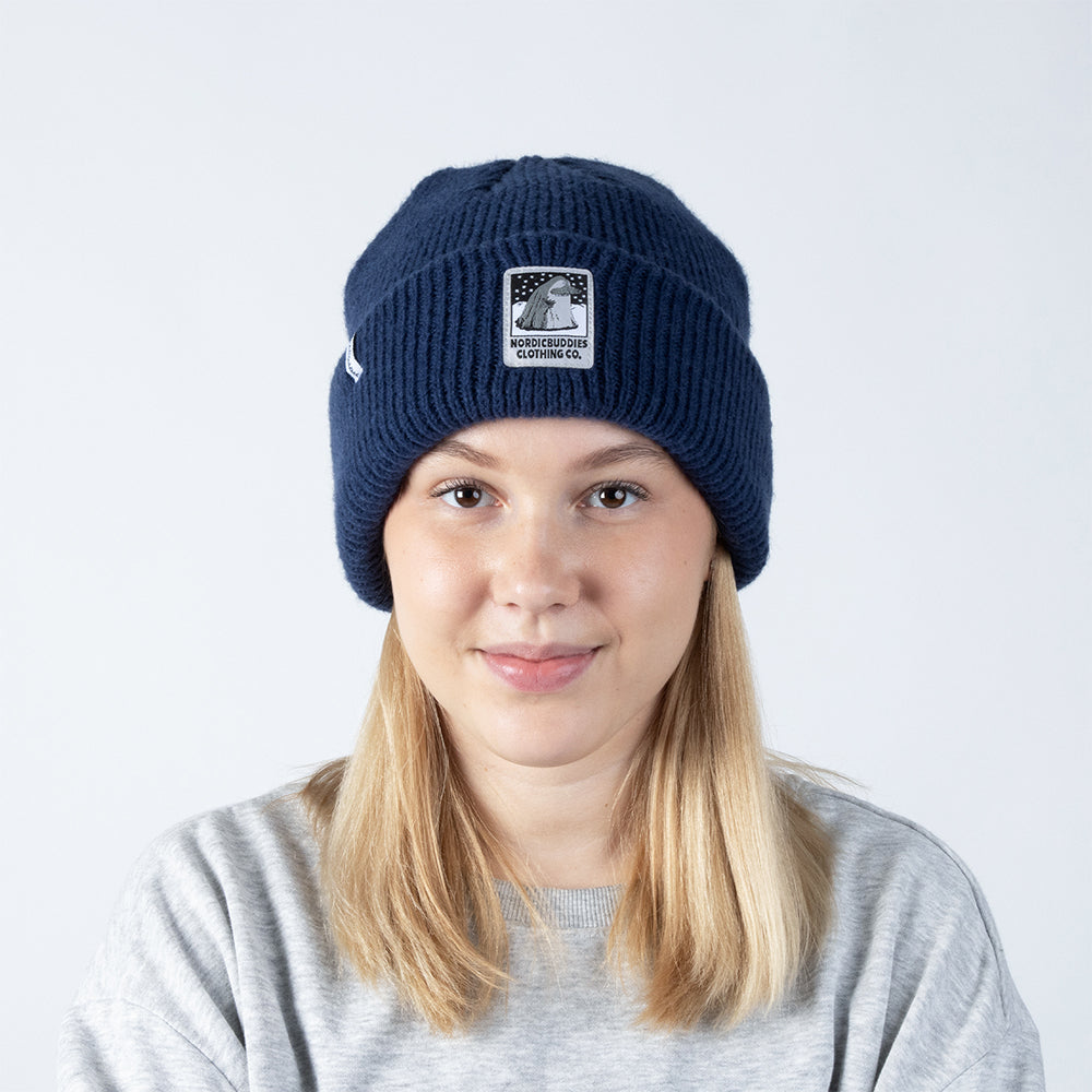 The Groke Beanie Adults Darkblue - Nordicbuddies - The Official Moomin Shop