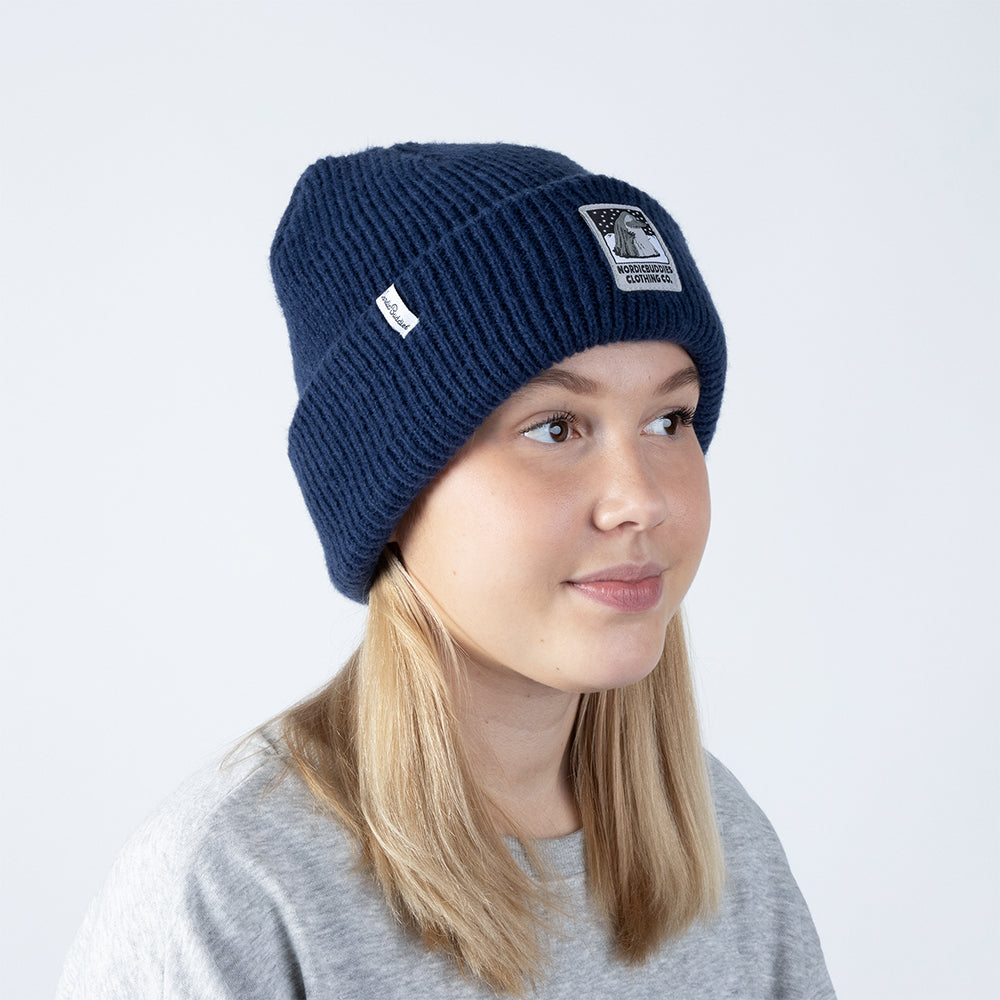 The Groke Beanie Adults Darkblue - Nordicbuddies - The Official Moomin Shop