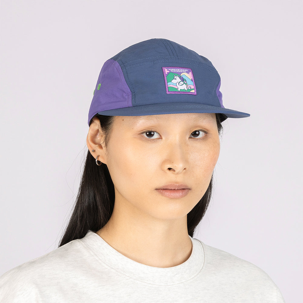 Moomintroll 5-Panel Nylon Cap Darkblue - Nordicbuddies - The Official Moomin Shop