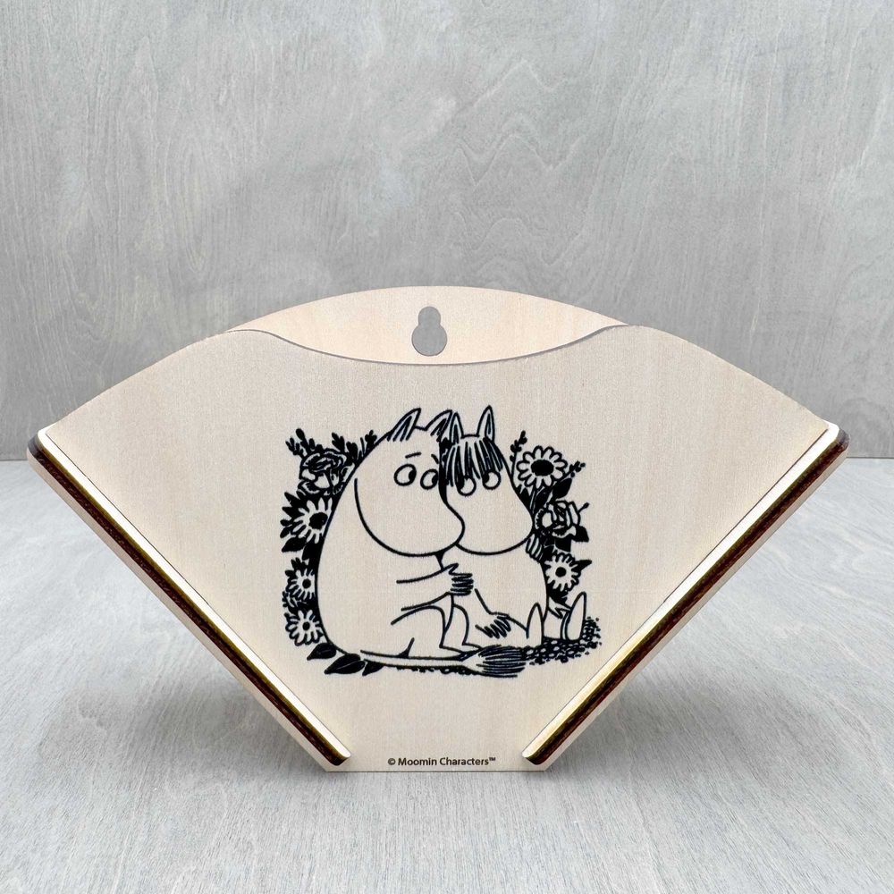 Moomintroll & Snorkmaiden Coffee Filter Holder B&W - The Official Moomin Shop