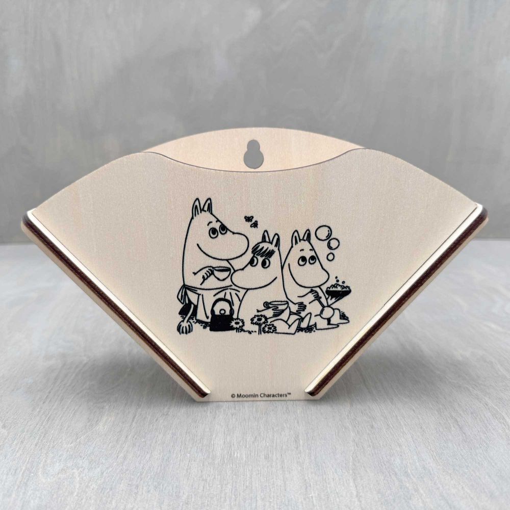 Moomin Family Coffee Filter Holder B&W - The Official Moomin Shop