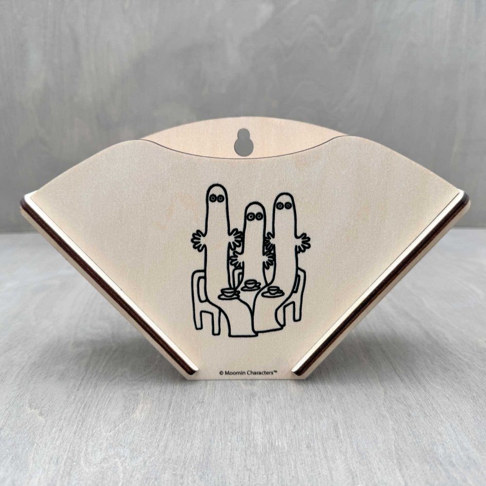 Hattifatteners Coffee Filter Holder B&W - The Official Moomin Shop