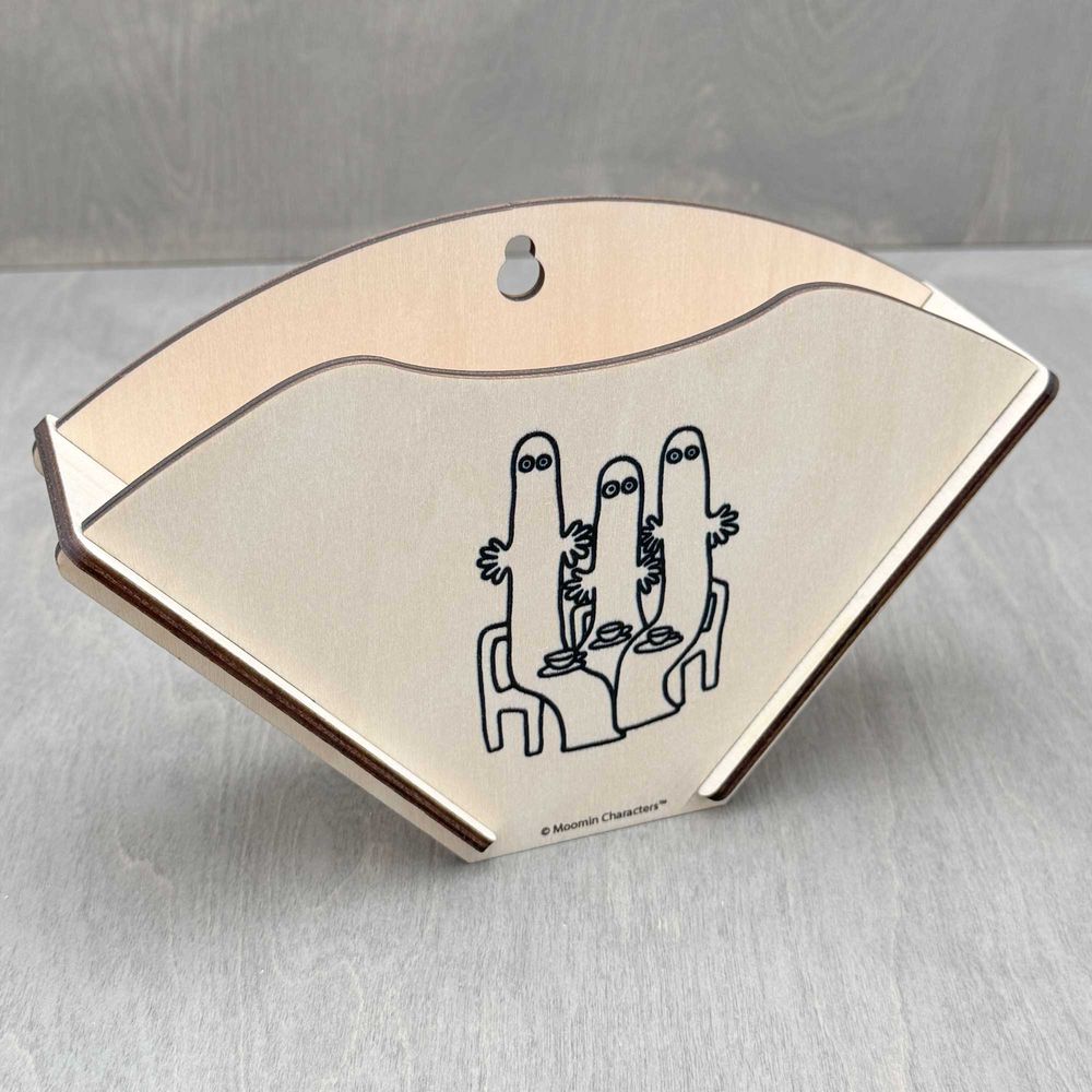 Hattifatteners Coffee Filter Holder B&W - The Official Moomin Shop