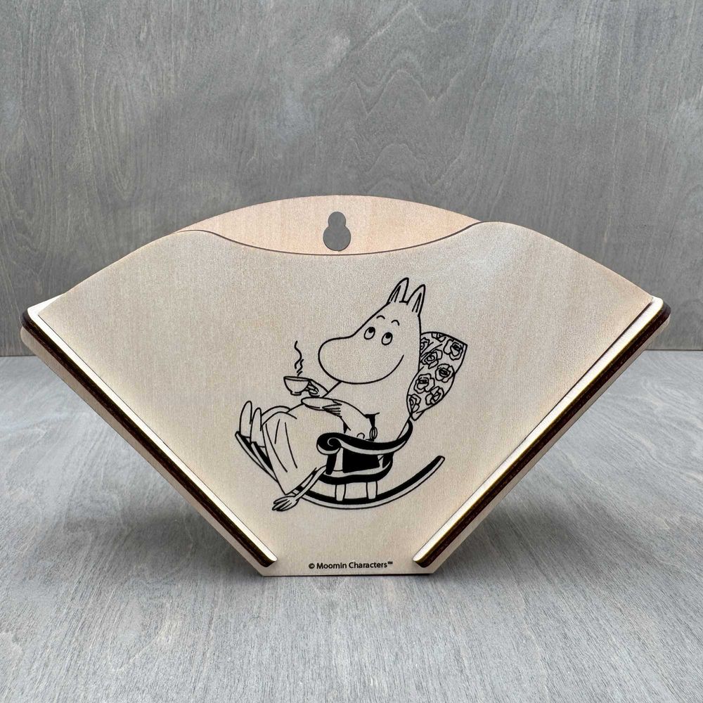 Moominmamma Coffee Filter Holder B&W - The Official Moomin Shop