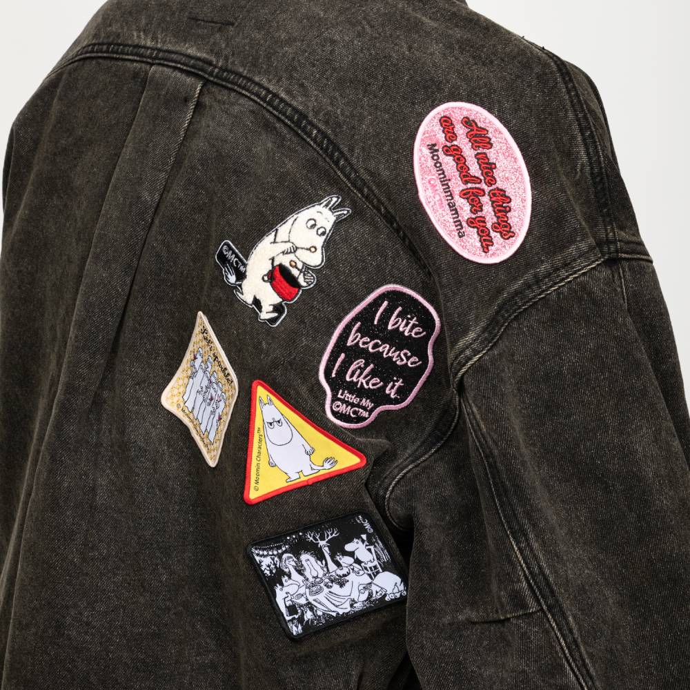 Hattifatteners Sparkle Iron-On Patch Beige