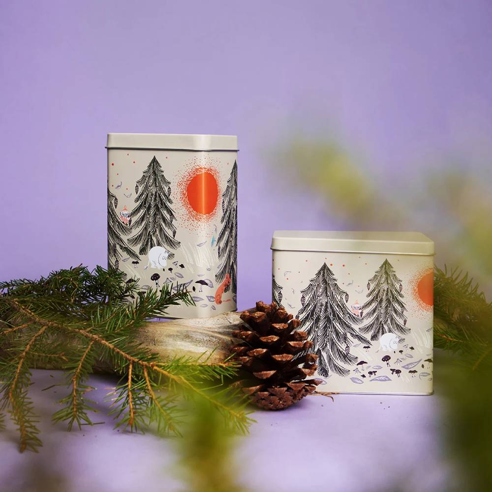 Moomin Primeval Forest Tin Long White - The Official Moomin Shop