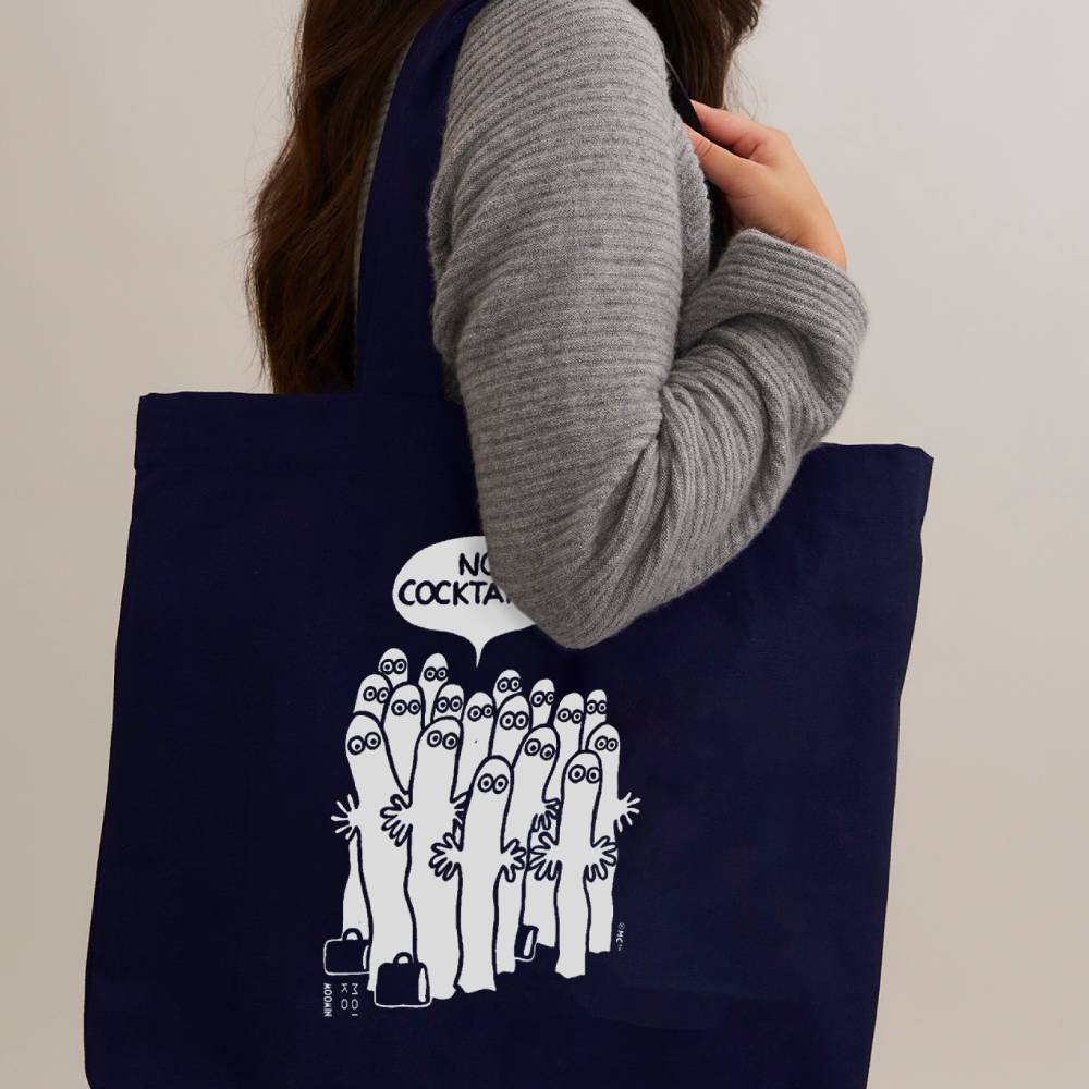 Hattifatteners Tote Bag Darkblue - Moiko - The Official Moomin Shop