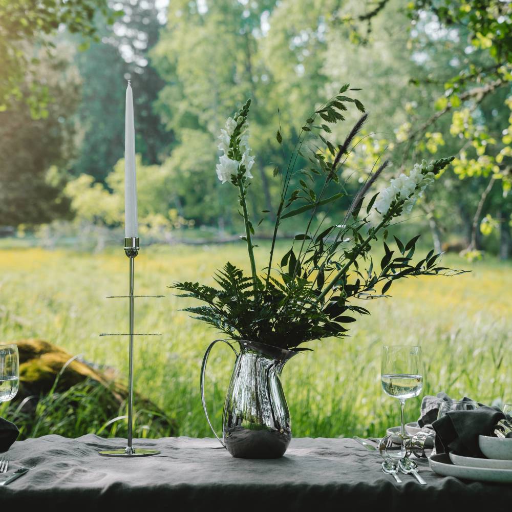 Moomin 80 Candlestand Tall Silver - Hilke - The Official Moomin Shop