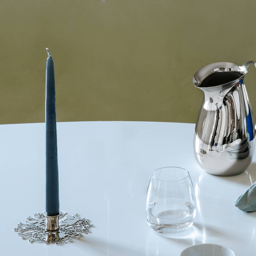 Moomin 80 Candlestand Low Silver - Hilke - The Official Moomin Shop