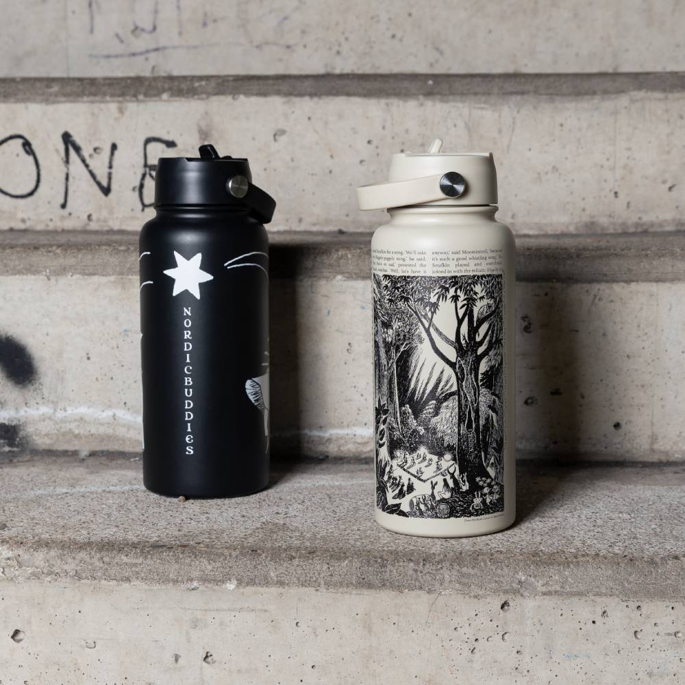 Moomin Comet Thermal Bottle 1L Beige - The Official Moomin Shop